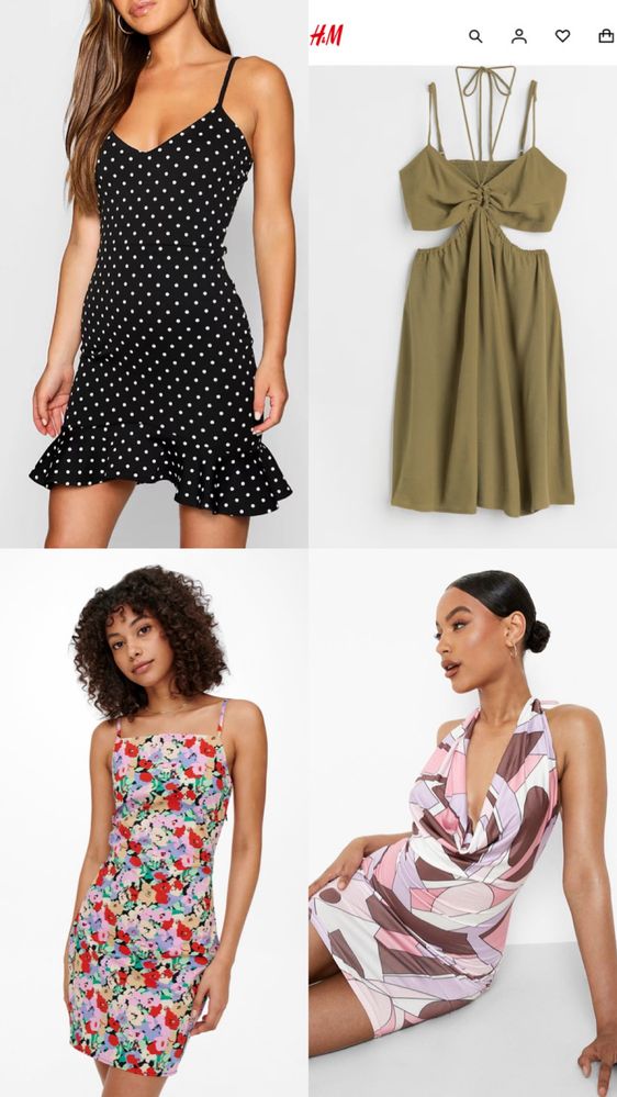Дамски рокли на цени от 5лв. Asos,Zara,Missguided,Desigual