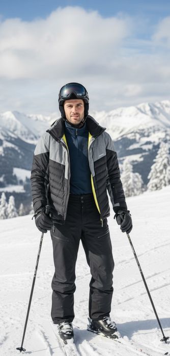 vând geacă și pantaloni de schi pentru bărbați