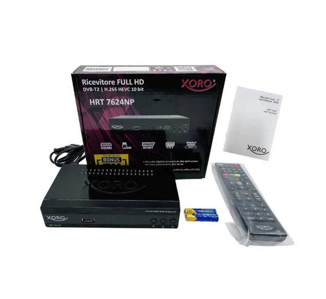 Декодер HRT 7624NP, приемник за ефирна цифрова телевизия, DVB-T/T2