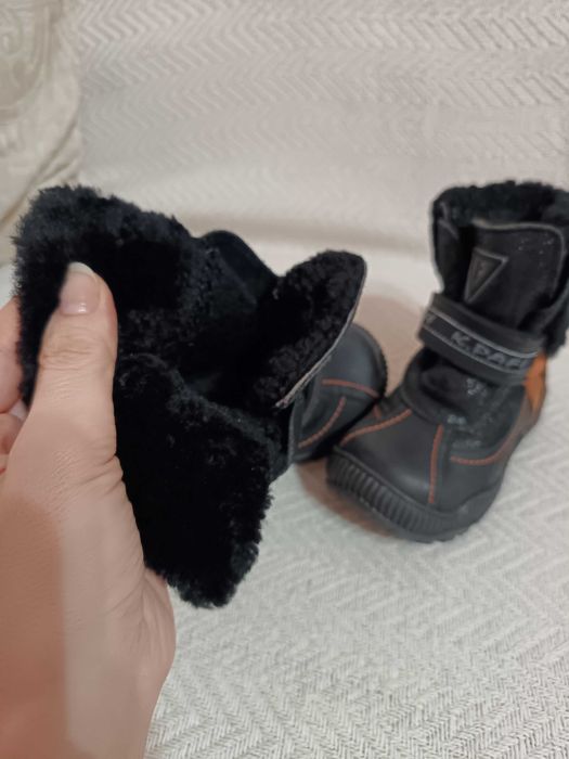 Ghete de iarna din piele naturala+piele întoarsă masura24