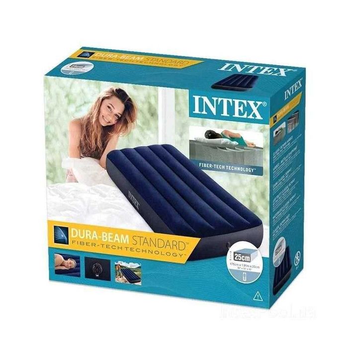 Надувные матрасы INTEX 152 х 203 х 25  ( бежевый )