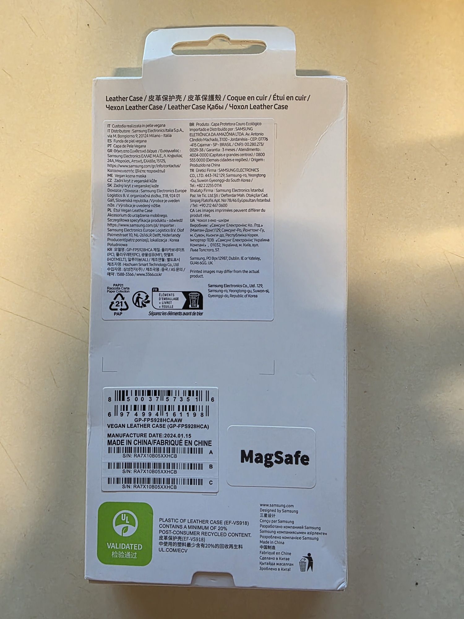 Оригинален нов кожен кейс Samsung S23 Ultra