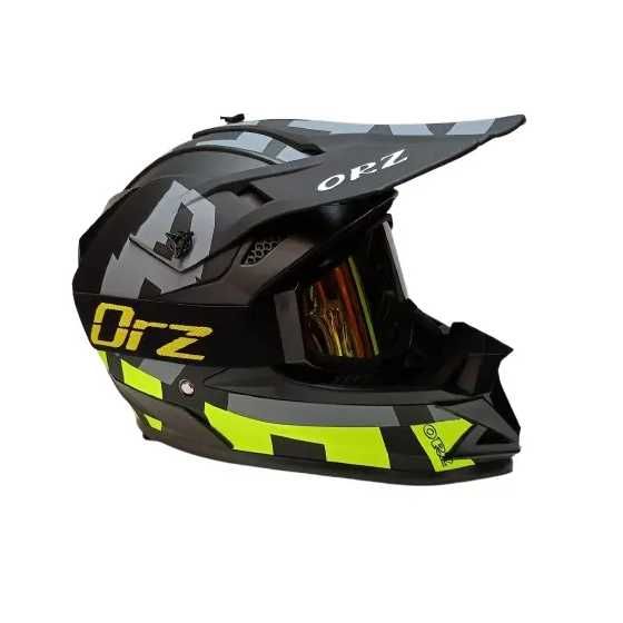 Каска Крос/Атв/Мотор с Очила ORZ комплект 4-ри цвята