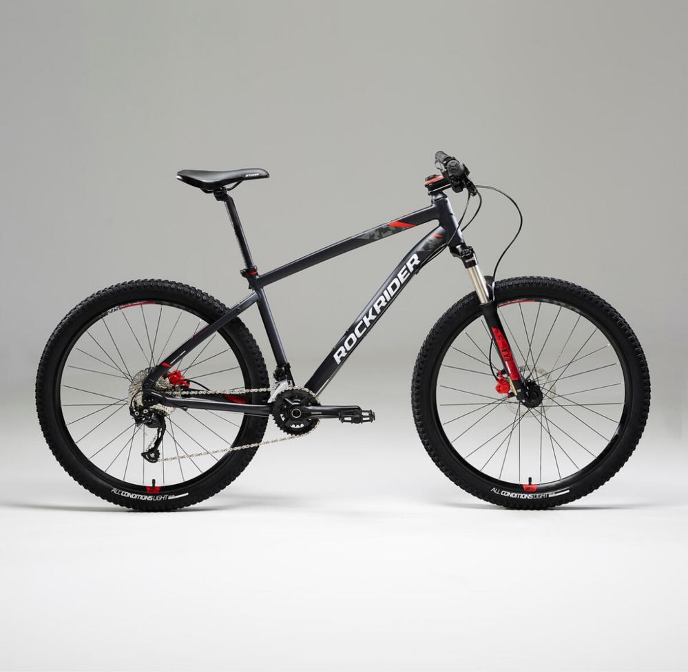Bicicleta MTB Rockrider ST 540 27.5” Negru-Rosu L