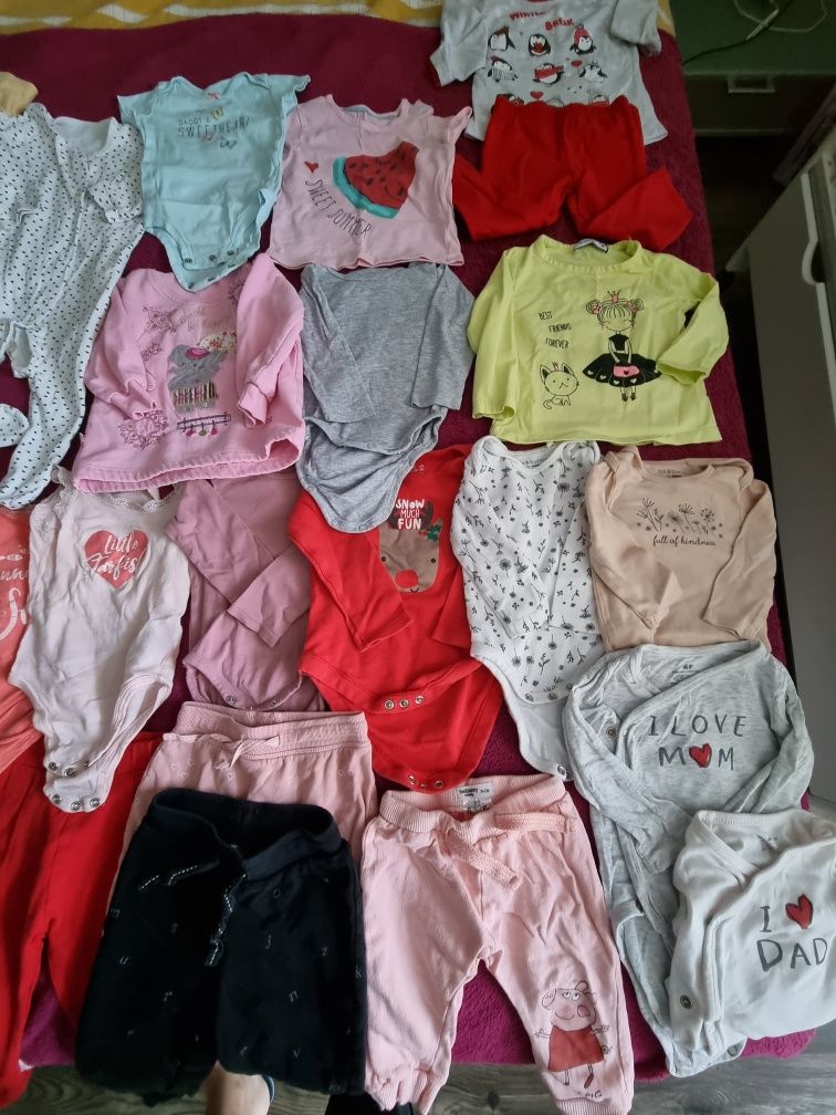 Голям лот бебешки дрехи 3-9 м