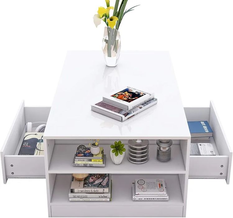 LED Холна Бяла маса   с  LED светлини и равтове