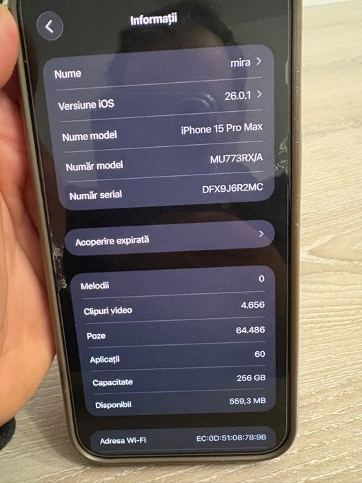 iphone 15 pro max 256 black titanium