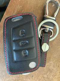 husa carcasa piele protectie  cheie VAG  Audi , VW , Seat , Skoda