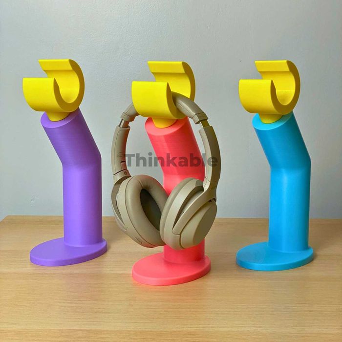 Stand căști tip braț LEGO – Print 3D unicat