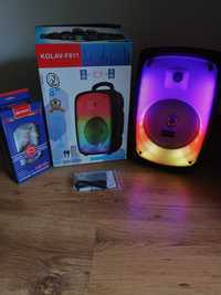 Boxa bluetooth karaoke/USB,Microfon,Telecomanda/Lumini