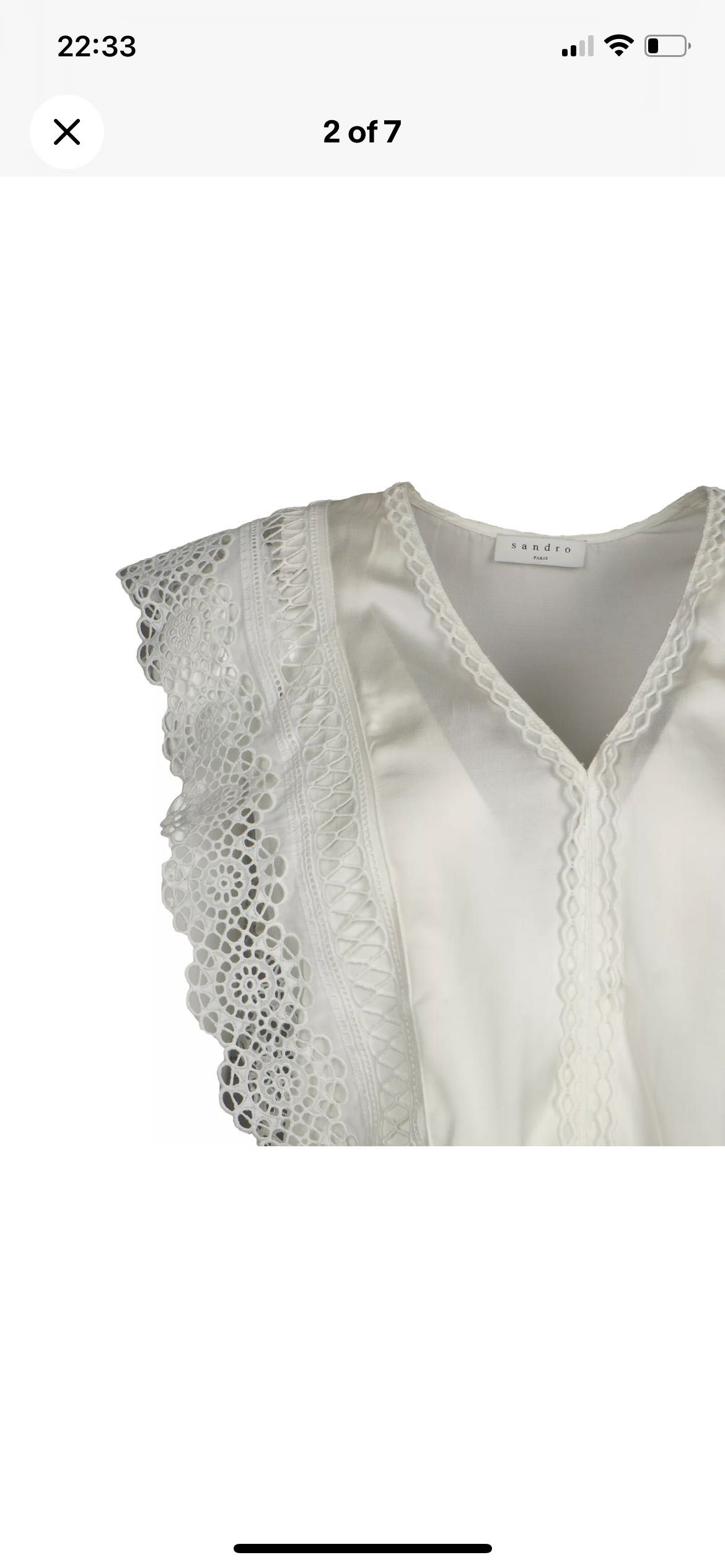 Sandro Paris Дамски Топ Size 3 / L Lace