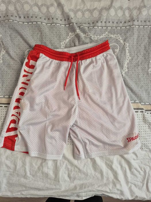 Set Baschet Spalding marime 164 cu doua fete rosu-alb