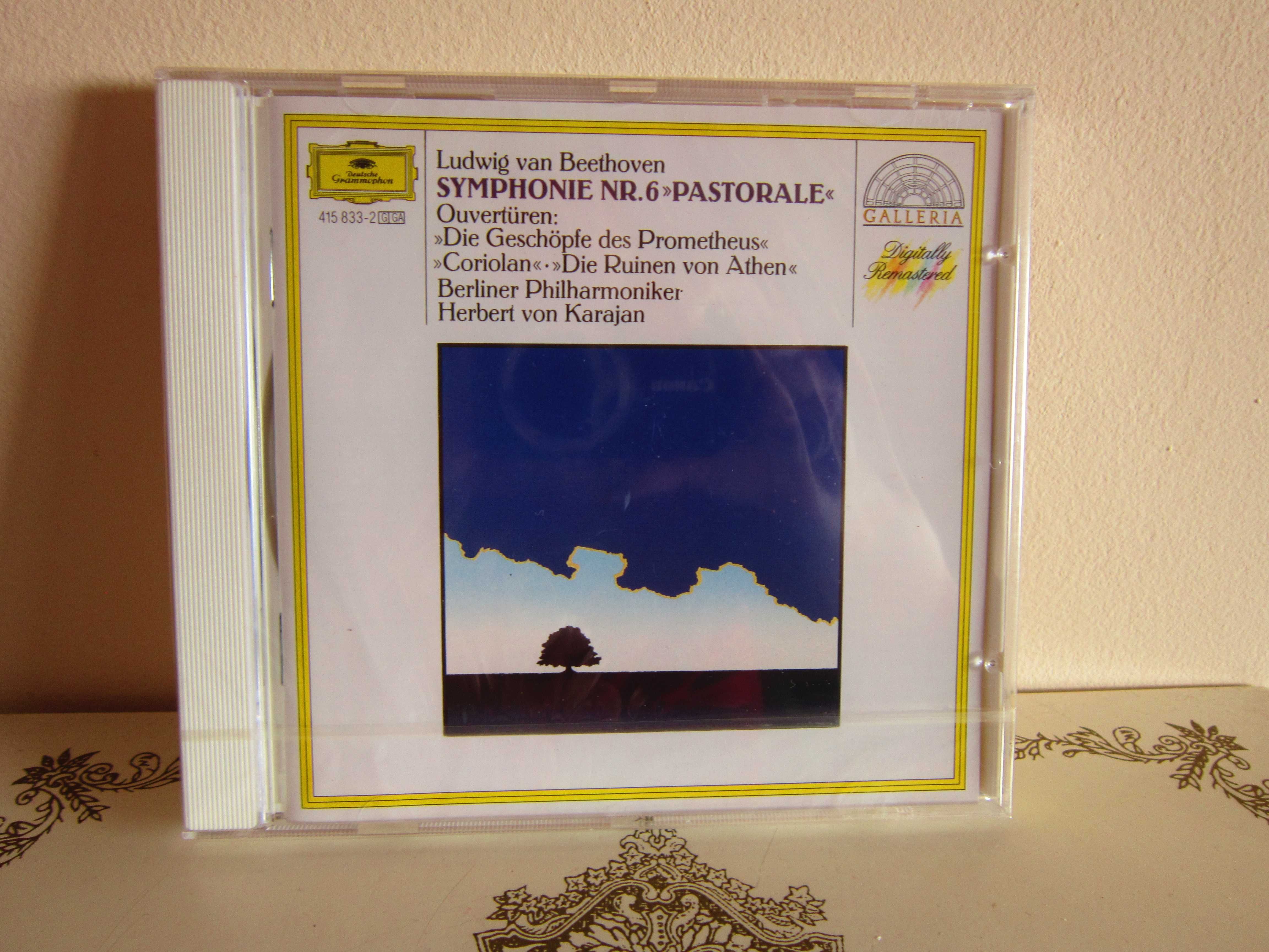 cd Beethoven -Symphony 6 "Pastoral"&Overtures Herbert von Karajan 1987