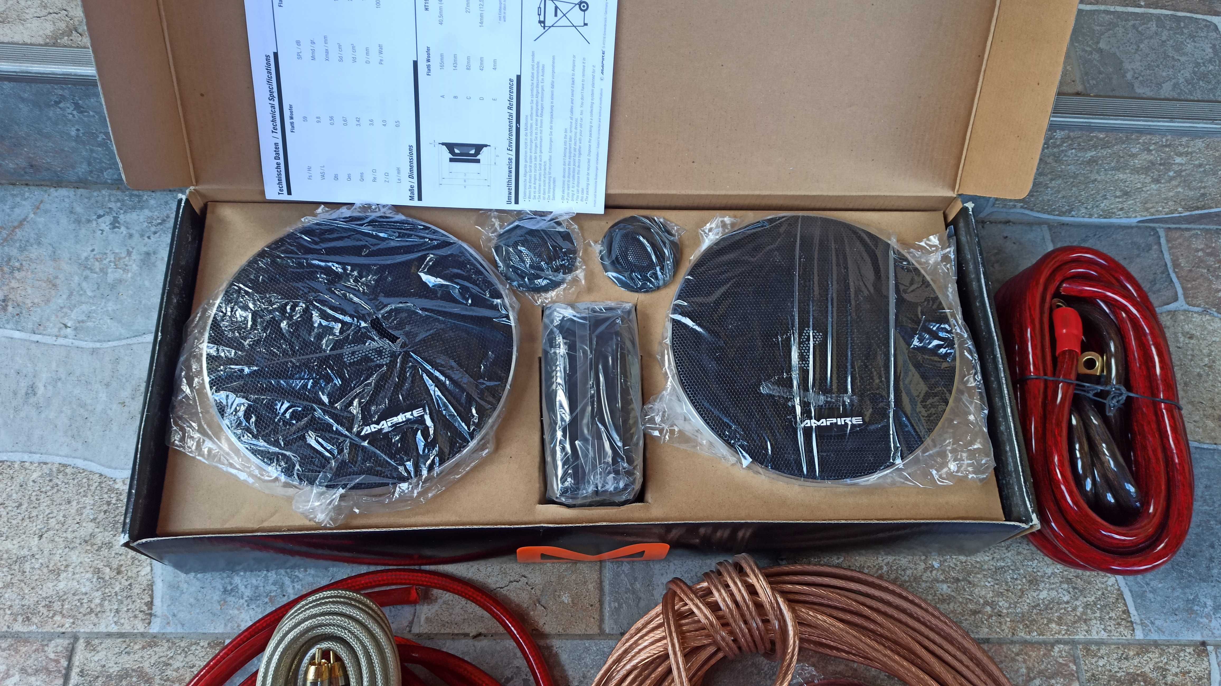 Cabluri amplificator subwoofer statie auto
