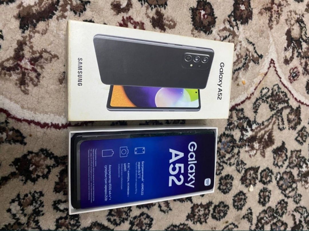 Samsung galaxy A52 black 4/128 идеал срочно