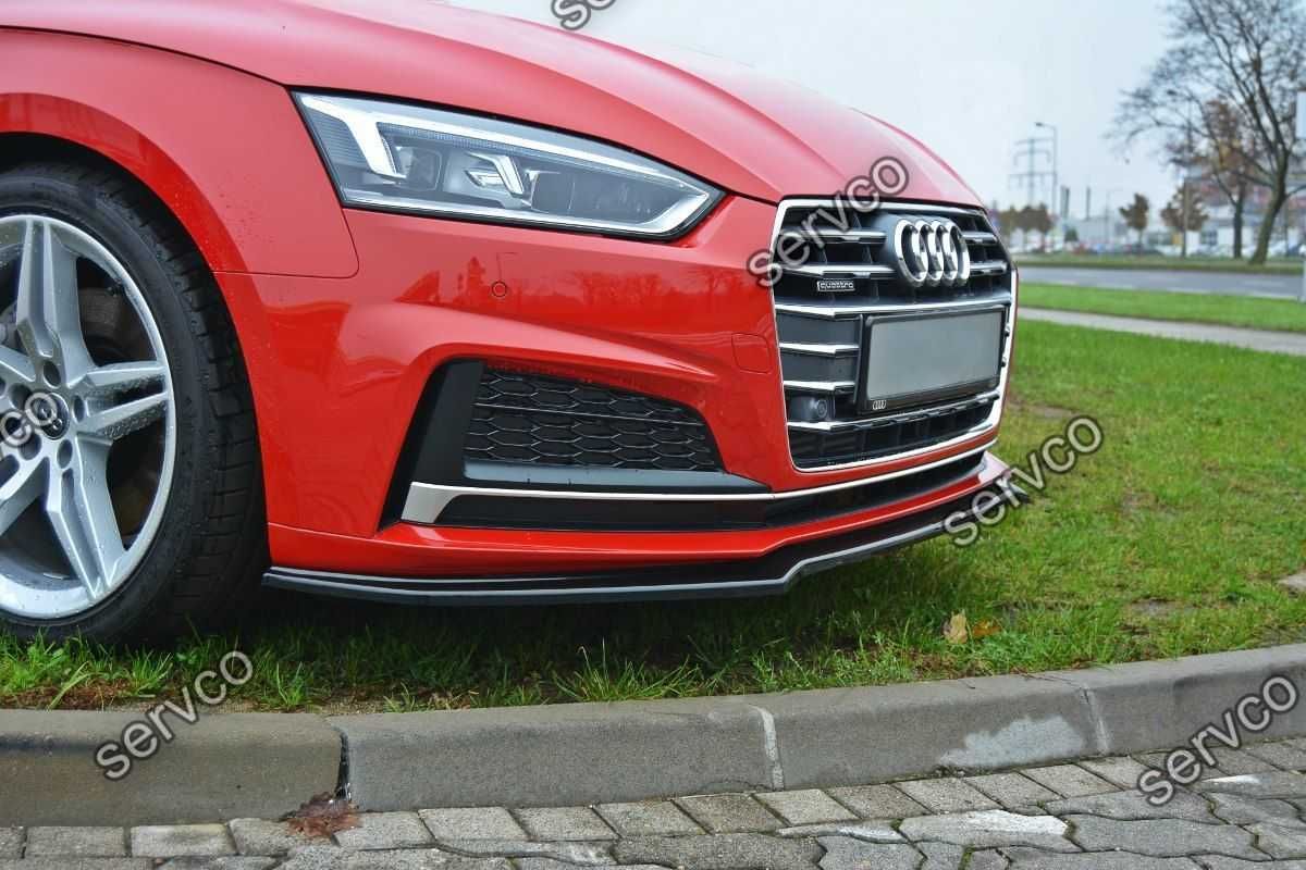 Prelungire bara fata lip Audi A5 F5 S-Line 2016-2019 v1 Maxton Design