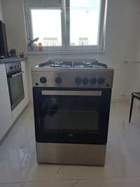 Aragaz Beko FSGT62110DXO, 4 arzatoare gaz, Inox