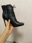 Botine negre din piele naturală ALDO