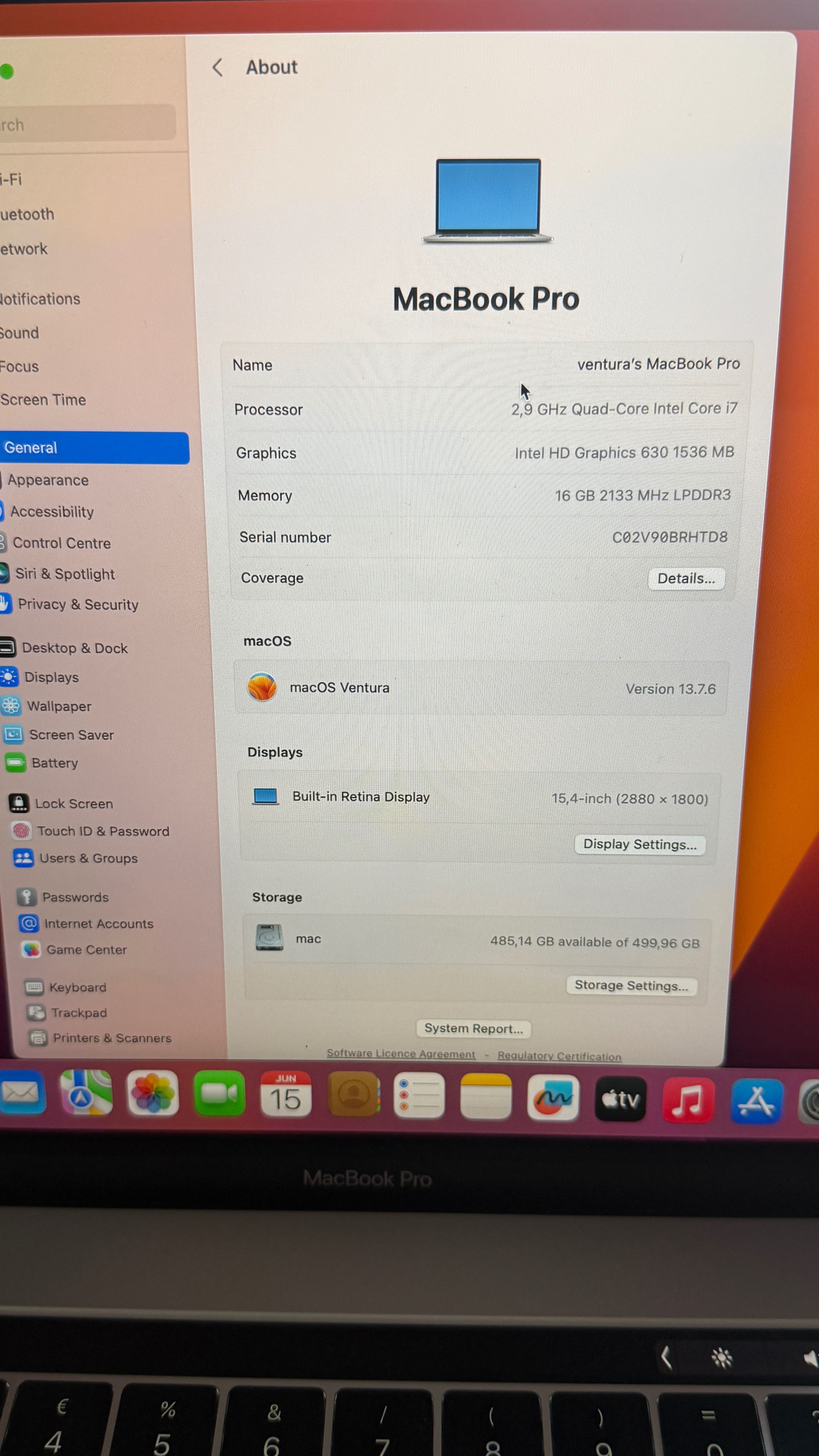 MacBook Pro  2017