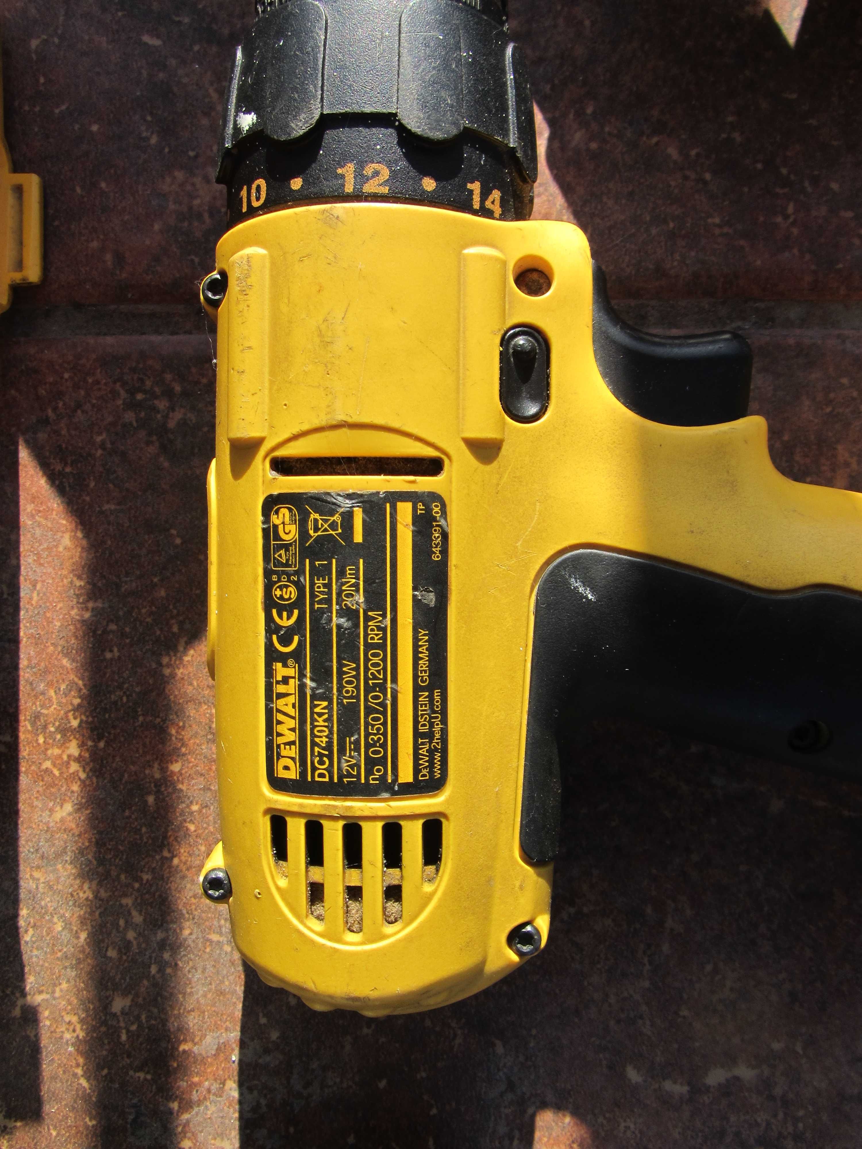 Set Dewalt ORIGINAL impact filetante 2 acumulatori incarcator