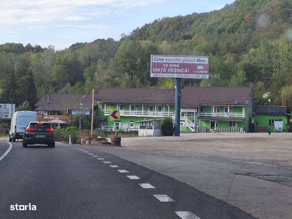 Vand pensiune si restaurant la DN7/E81, Pitesti- Rm Valcea, teren 4ha