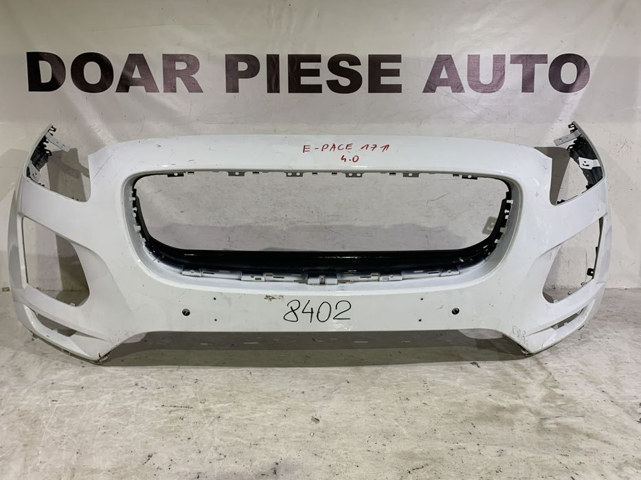 Bara fata Jaguar E-Pace, 2017, 2018, 2019, 2020, 2021, 2022, 2023, cod origine OE J9C3-17F003-AA, cu gauri pentru senzori de parcare (4).