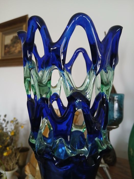 Vaza din sticla de Murano.