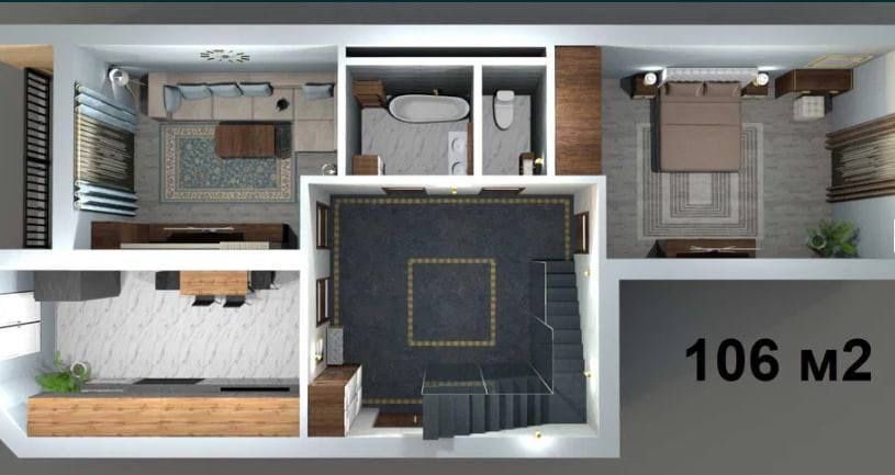 Яккасарай Новостройка ЖК Airport House 5-6/9-10/10,250м2.Двухуровневая