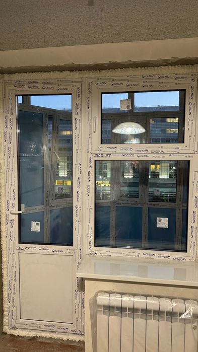 Пластиковые окна. Алюминый сетка балкон.Установка бесплатно. Всё виды