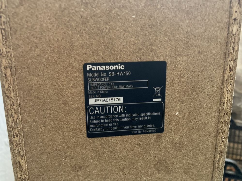 Subwoofer panasonic+2 boxe