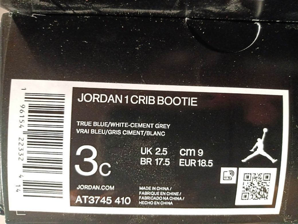 Jordan 1 CRIB Bootie 18.5/9cm