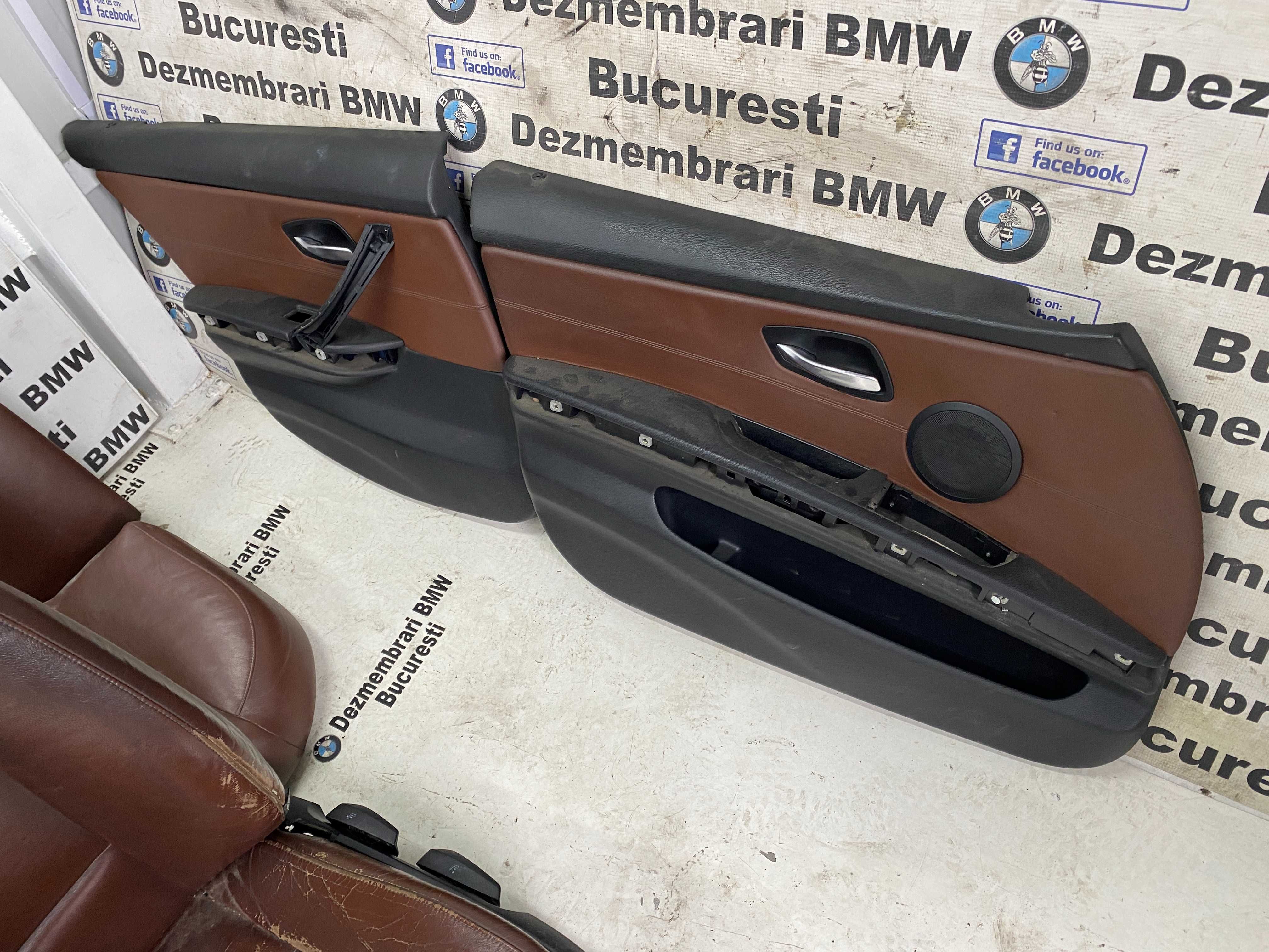 Scaune interior piele maro coniac BMW E90 EUROPA