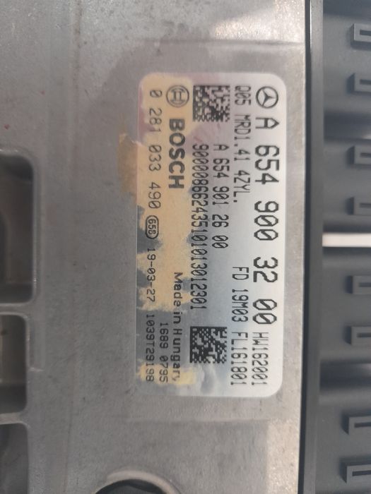 ECU calculator motor mercedes E-clas 2.0 din 2018 euro 6 automat.