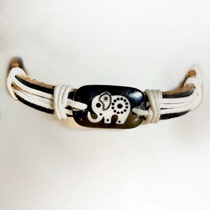 Рядка гривна със слонска кожа, Южна Африка, 90 лв