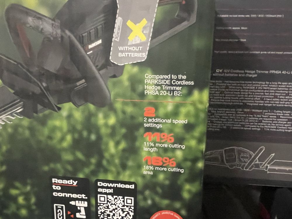 PARKSIDE PERFORMANCE Храсторез за жив плет  PPHSA 40-Li C3