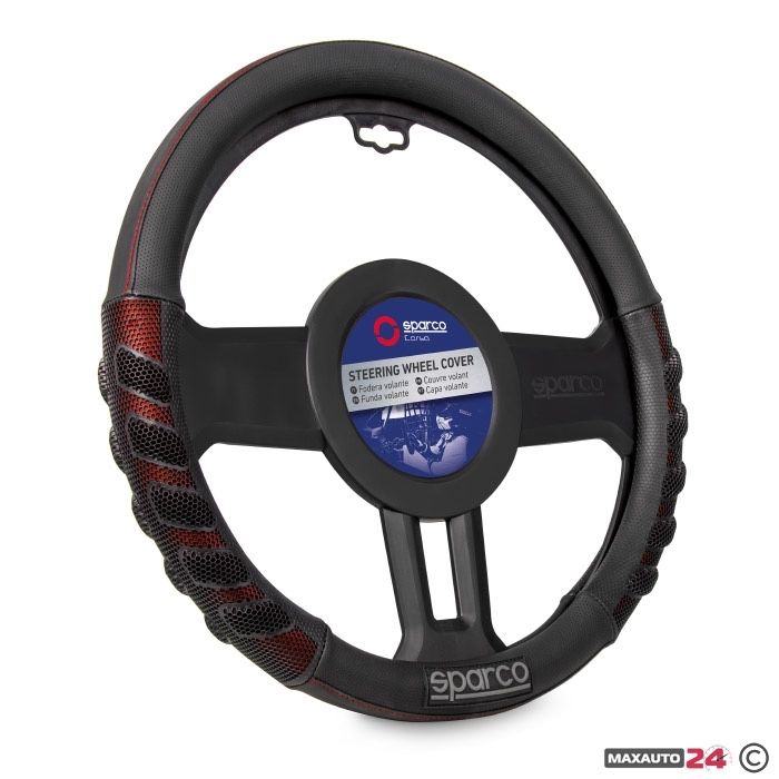 Оригинален SPARCO калъф за волан M (38см) – еко кожа, комфорт и защита