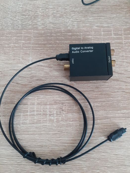 Digital to analog audio convertor + cablu RCA