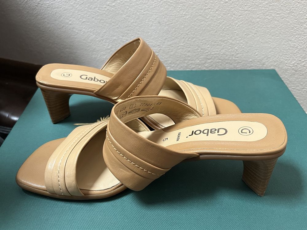 Sandale/mules Gabor, piele naturală, Bottega Veneta