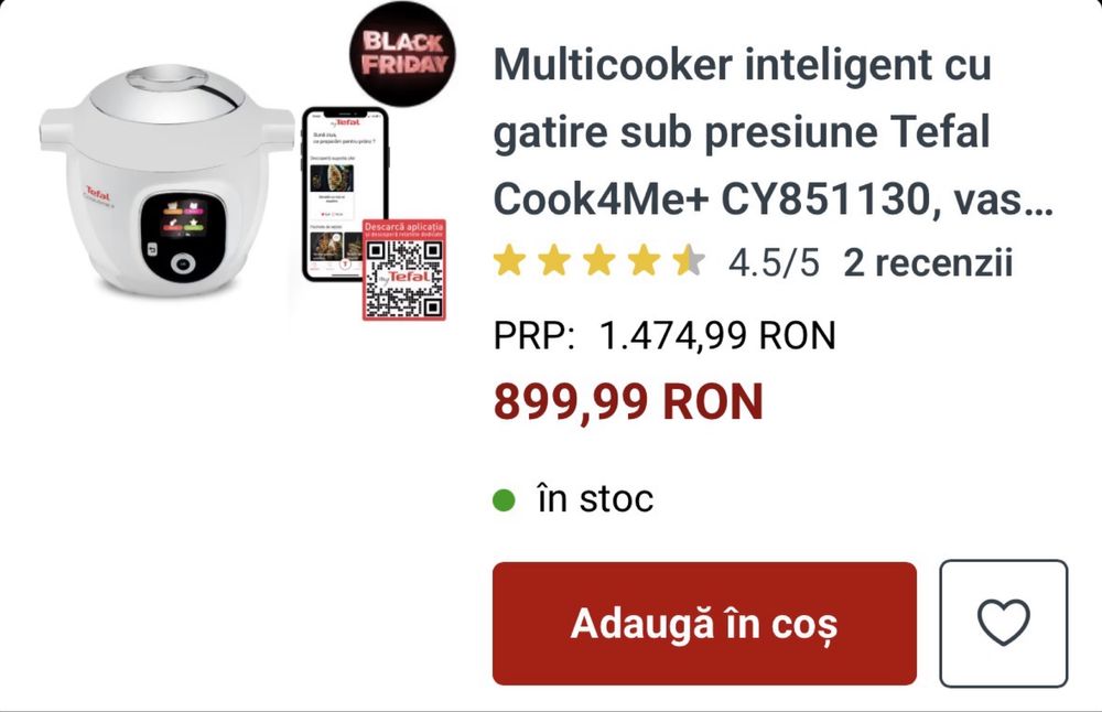 Tefal multicooker Cook4me+ CY851130