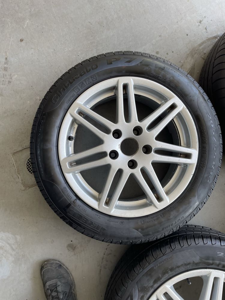 Jante Seat Leon, Skoda, VW, Audi R16 5x112 cu anvelope 205/55/16