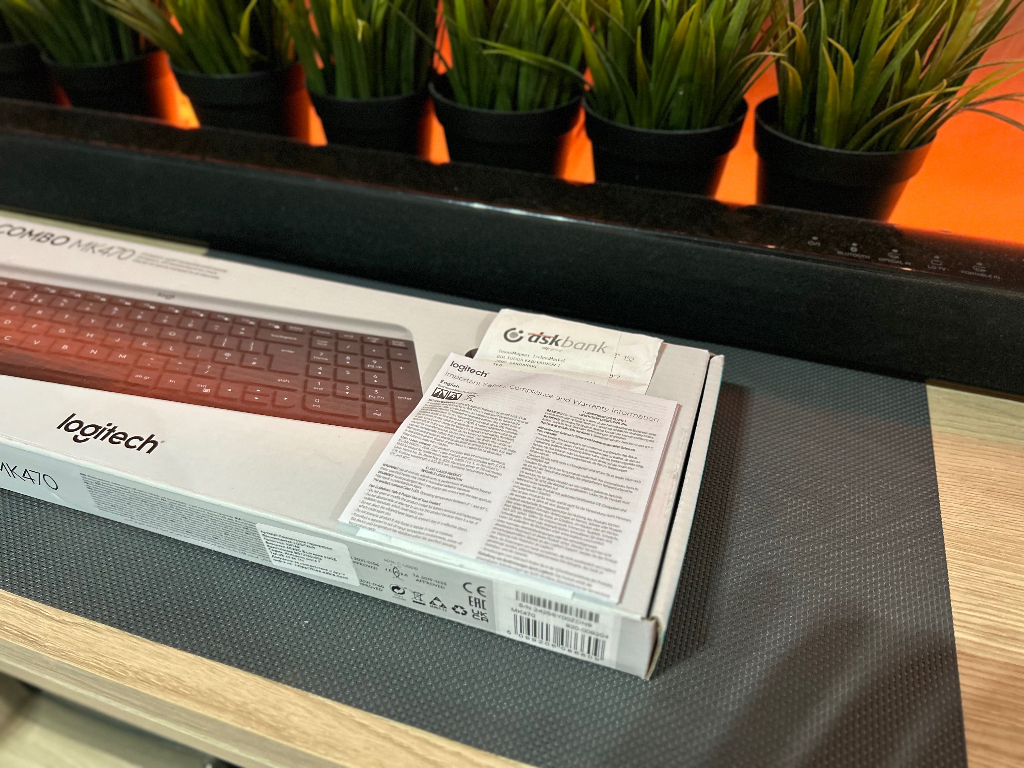 Клавиатура + Мишка -Logitech Slim Combo Wireless MK470