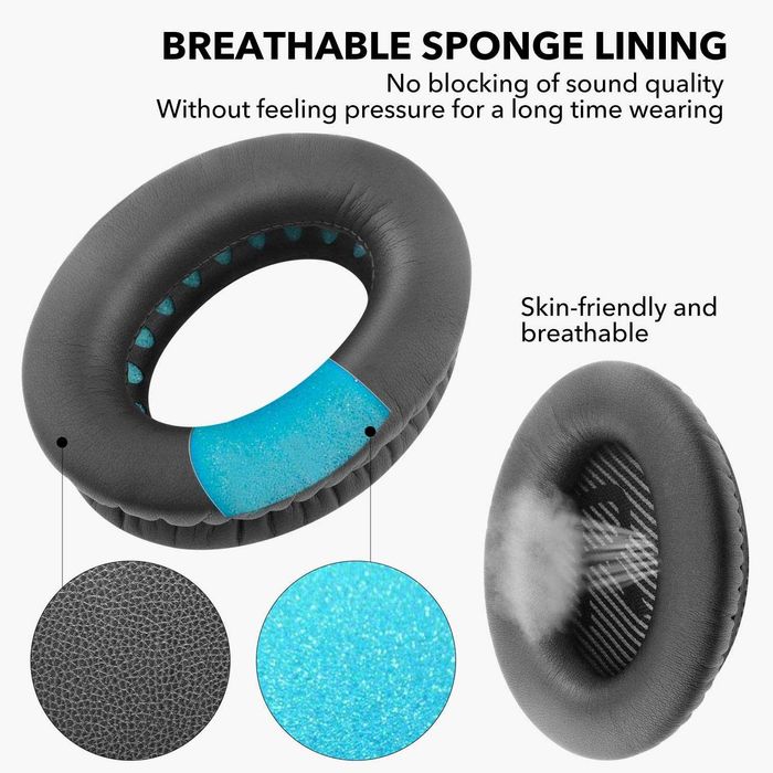 Set 2 bureti pentru casti Bose QuietConfort 35 II / QC35 ll Over-Ear