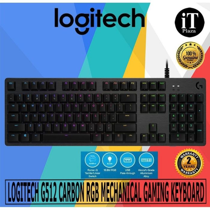 Tastatura Mecanica Logitech G512 GX Red Switch Linear US sigilata noua