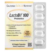 Пробиотики LactoBif, California Gold Nutrition, 100 млрд КОЕ, 30 капс