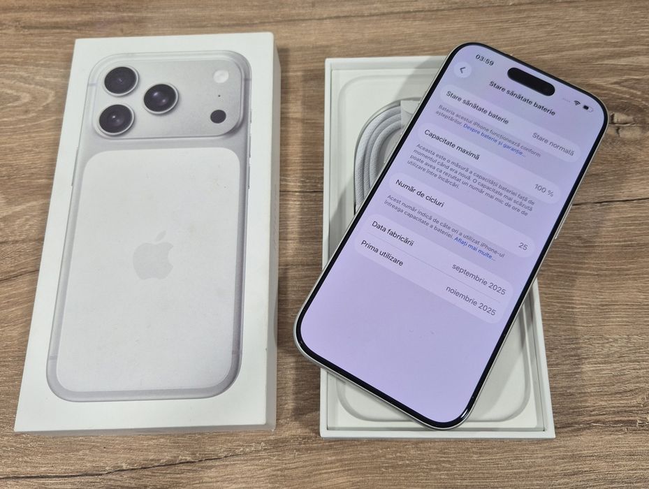 iPhone 17 Pro 256GB. ca NOU ! 25 Cicluri