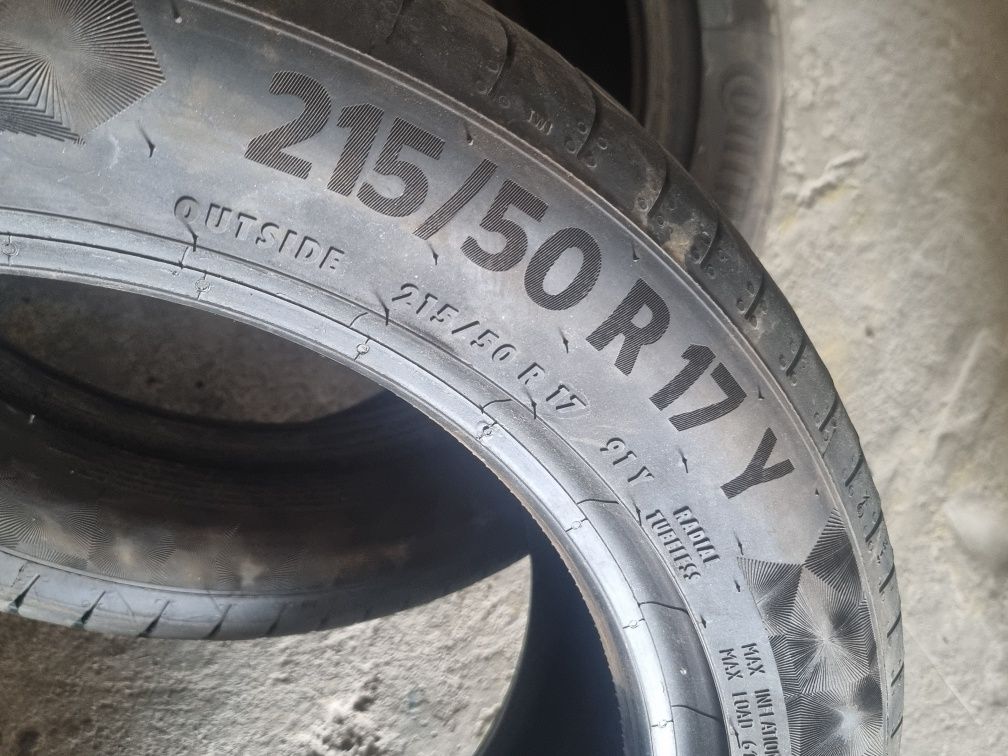 2 x Anvelope vara 215/50/R17 91Y XL Continental Contact 6 DOT (5021)