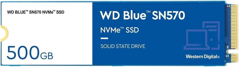 SSD WD Blue SN570 NVMe,500 gb,M.2,sigilat