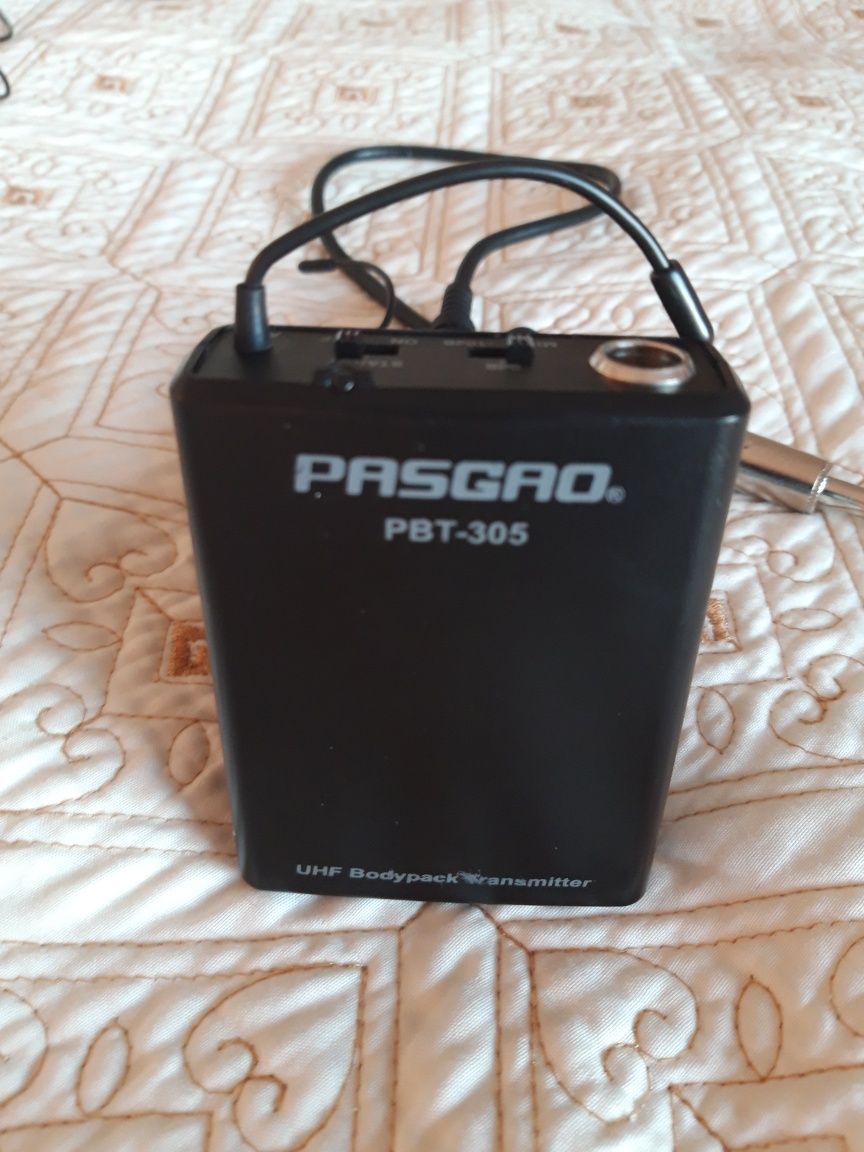 PASGAO PR -50 R Receiver  & UHF Bodypack  Transmitter и микрофон
