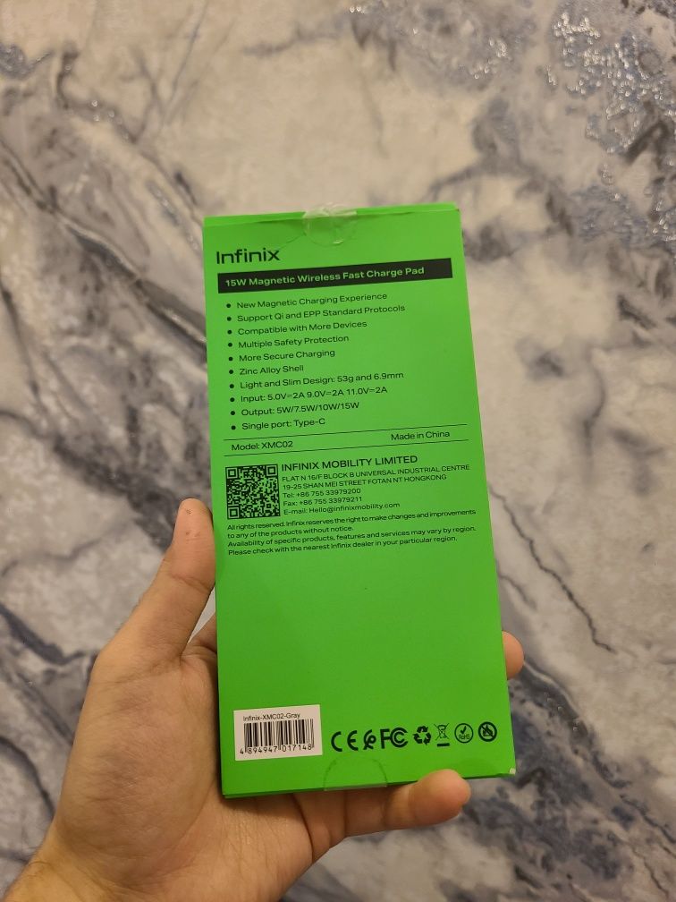 Infinix 15w беспроводной зарядка