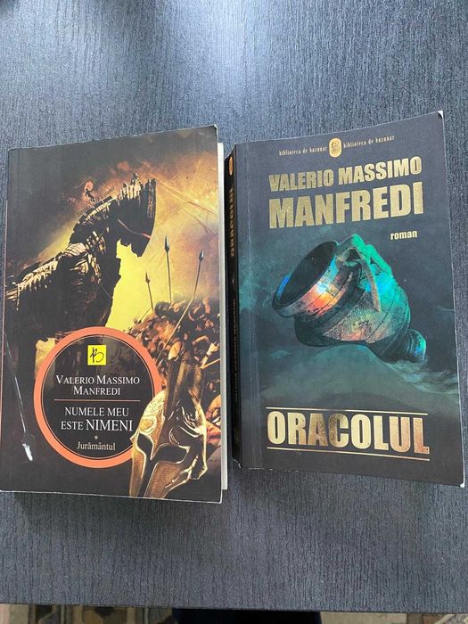 Carte ORACOLUL de Valerio Massimo Manfredi cu autograful autorului